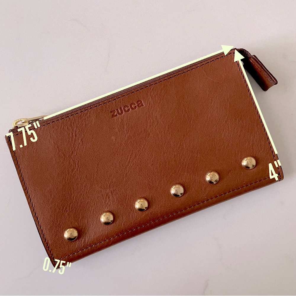ZUCCa🇯🇵 Leather Zippered Wallet Pouch - Picture 4 of 10